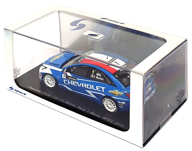 Spark 1/43 Scale S2494 - Chevrolet Cruze 1.6T First #1 Race 1 Macau WTCC 2012