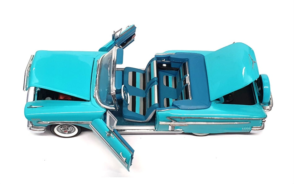 Danbury Mint 1/24 Scale DMCHEV58 - 1958 Chevrolet Impala - Turquoise