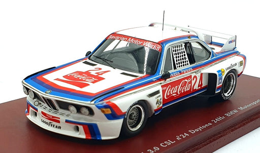 TSM Model 1/43 Scale TSM114347 - 1976 BMW 3.0 CSL #24 Daytona 24Hr BMW Coco-Cola