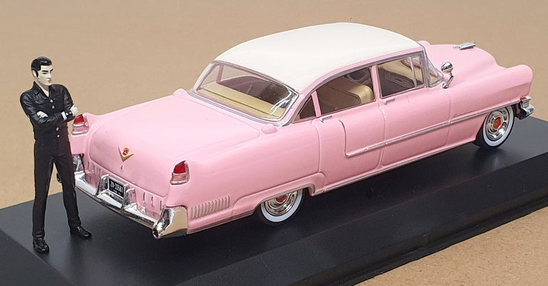 Greenlight 1/43 Scale 86436 - Elvis 1955 Cadillac Fleetwood S60 - Pink/White