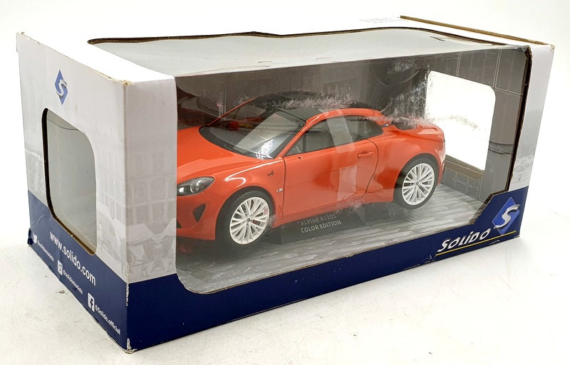 Solido 1/18 Scale Diecast S1801609 - 2021 Alpine A110S - Orange Sanguine