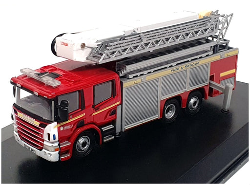 Fire Brigade Models By Oxford 1/76 Scale 76SAL002 Scania Aerial Rescue Pump Avon