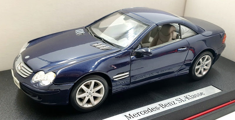 Maisto 1/18 Scale Diecast B6 696 2125 - Mercedes-Benz SL Class - Dark Blue