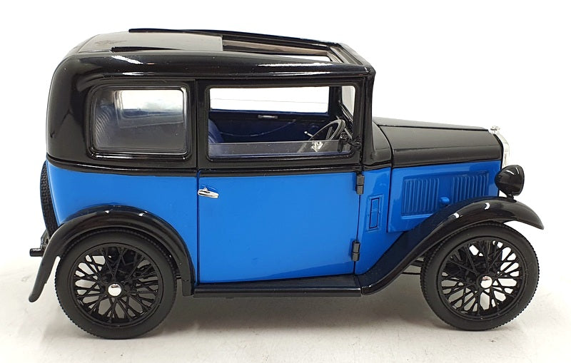 Ricko 1/18 Scale Diecast DC21125M - Austin 7 De Luxe Saloon 1932 - Blue/Black