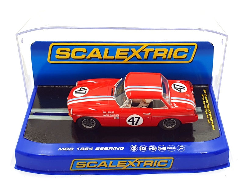 Scalextric 1/32 Scale Slot Car C3488 - MGB #47 1964 Sebring - Dalton