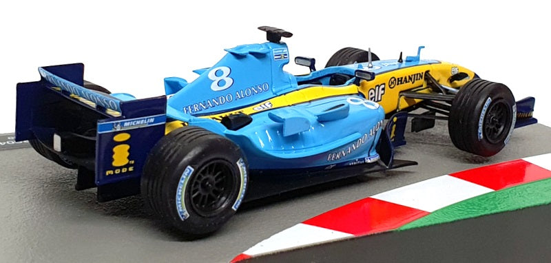 Altaya 1/43 Scale 91024P - F1 Renault R24 2004 #8 F. Alonso - Lt Blue/Yellow