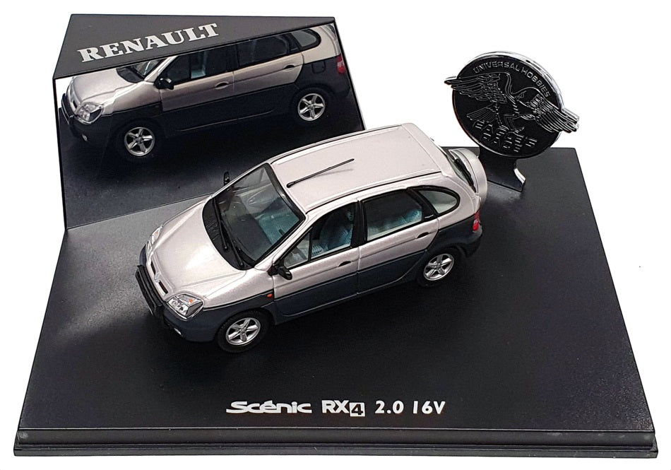 Eagle Universal Hobbies 1/43 Scale 2102 - Renault Scenic Rx4 2.0 16V - Silver