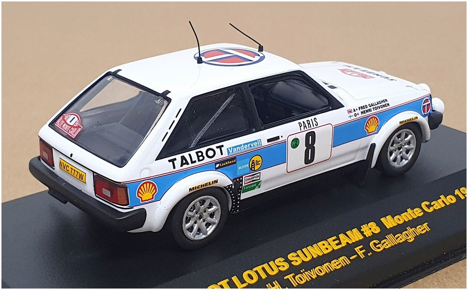 Ixo 1/43 Scale RAC038 - Talbot Lotus Sunbeam #8 Rally Monte Carlo 1981