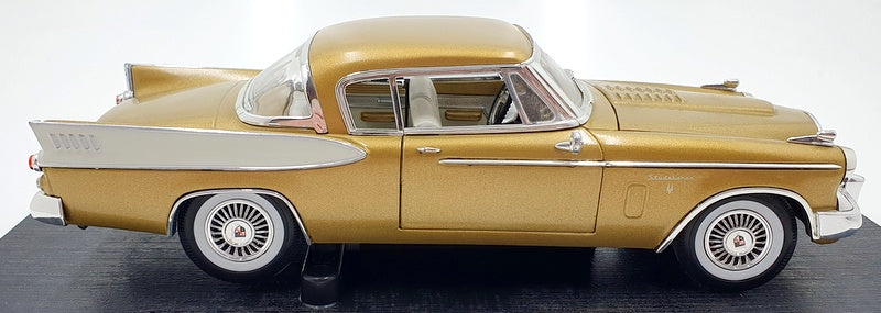 Anson 1/18 Scale Diecast 30384 - 1957 Studebaker Golden Hawk - Gold