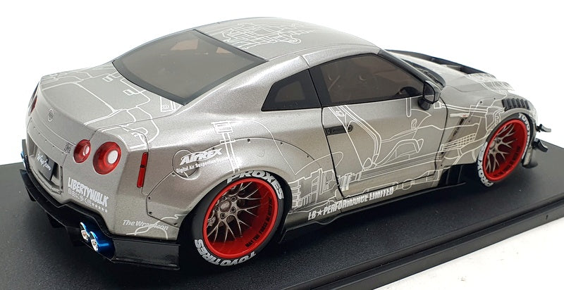 Solido 1/18 Scale Diecast S1805810 - Nissan GT-R R35 LBWK Type 2.0 - Grey