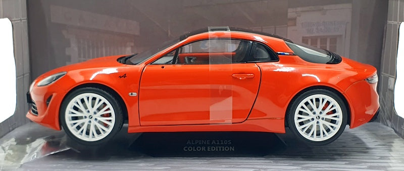 Solido 1/18 Scale Diecast S1801609 - 2021 Alpine A110S - Orange Sanguine