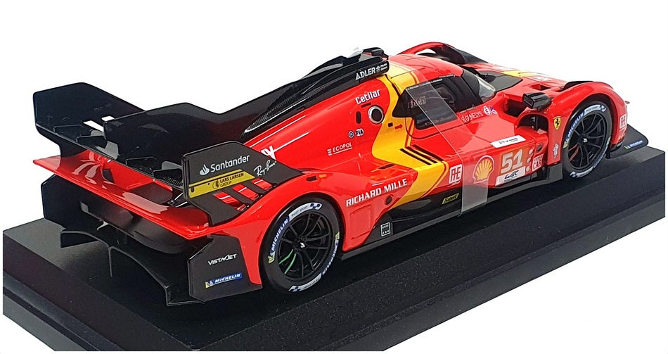 Burago 1/24 Scale 18-26309 - Ferrari 499P #51 24H Le Mans 2023 - Red