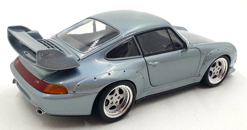 UT 1/18 Scale Diecast 9224E - Porsche 911 GT - Standox Silver/Blue