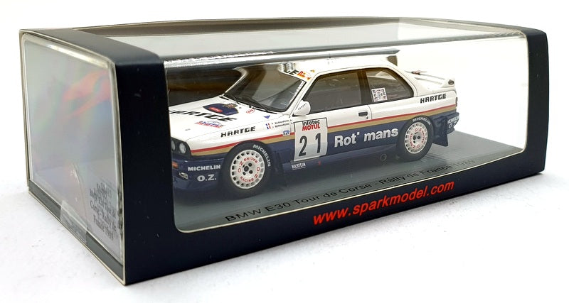 Spark Model 1/43 Scale S8485 BMW E30 #21 Tour de Corse Rally de France - 1989