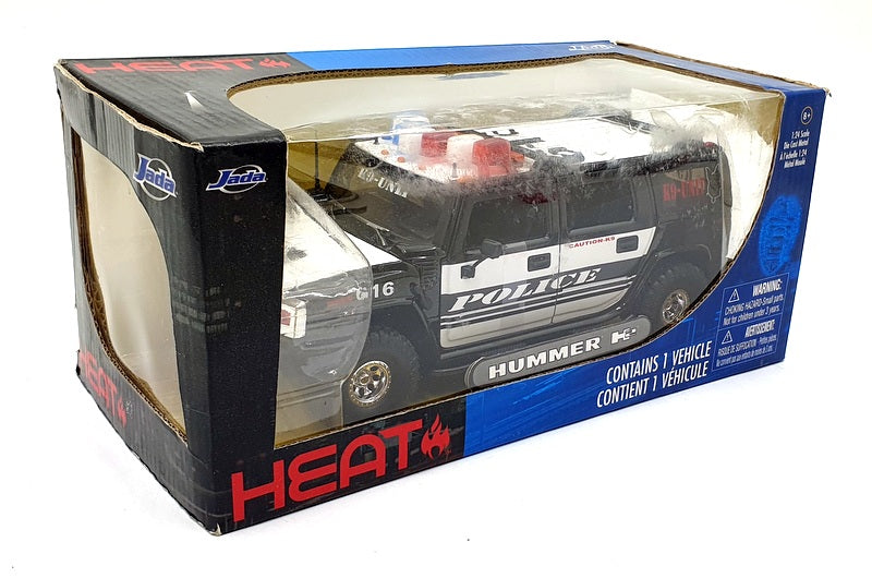 Jada 1/24 Scale Diecast 90513 - Hummer H2 Heat Emergency Black/White