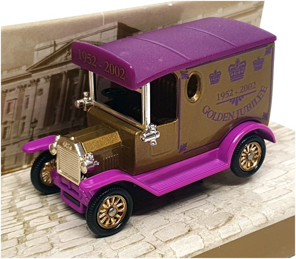 Lledo DG006173 - Ford Model T Van Golden Jubilee 1952-2002 - Gold/Purple