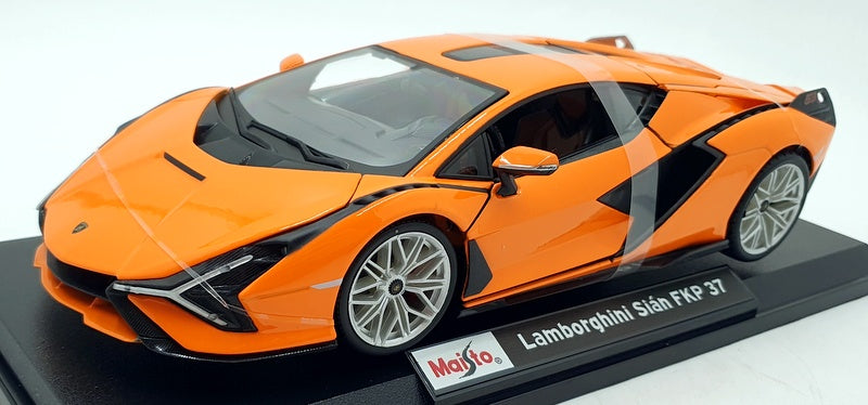 Maisto 1/18 Scale Diecast 46629 - Lamborghini Sian FKP 37 - Orange