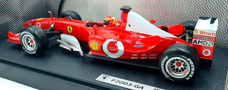 Hot Wheels 1/18 Scale Diecast B1023 - Michael Schumacher Ferrari 2003-GA