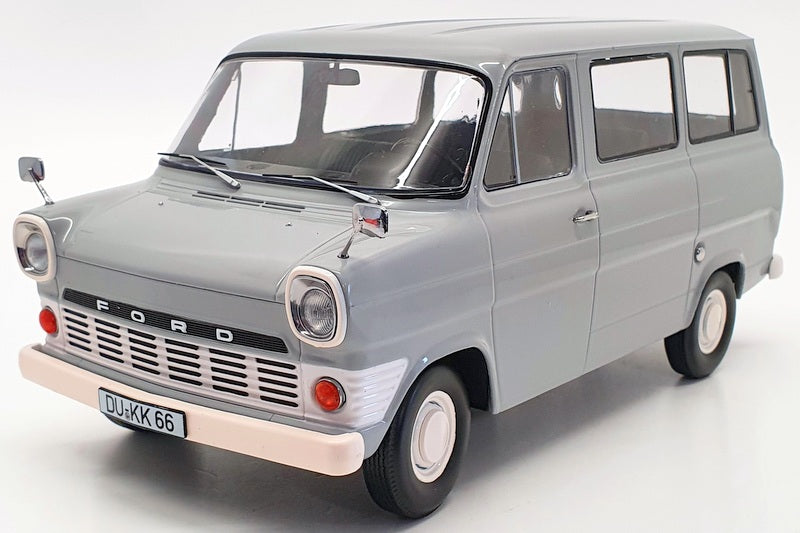 KK Scale 1/18 Scale Diecast 180461 - 1965 Ford Transit MKI Transit Bus - Grey