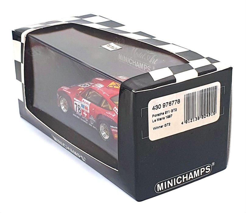 Minichamps 1/43 Scale 430 976778 - Porsche 911 GT2 #78 1st Le Mans 1997