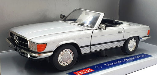 Sunstar 1/18 Scale - 01130 Mercedes Benz 350 SL Roadster - Silver