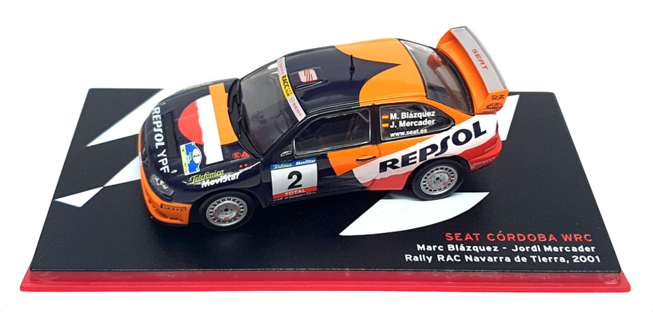 Altaya 1/43 Scale AT28423J - Seat Cordoba WRC #2 RAC Navarra de Tierra 2001