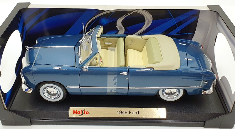 Maisto 1/18 Scale Diecast 31682 - 1949 Ford Convertible - Metallic Blue