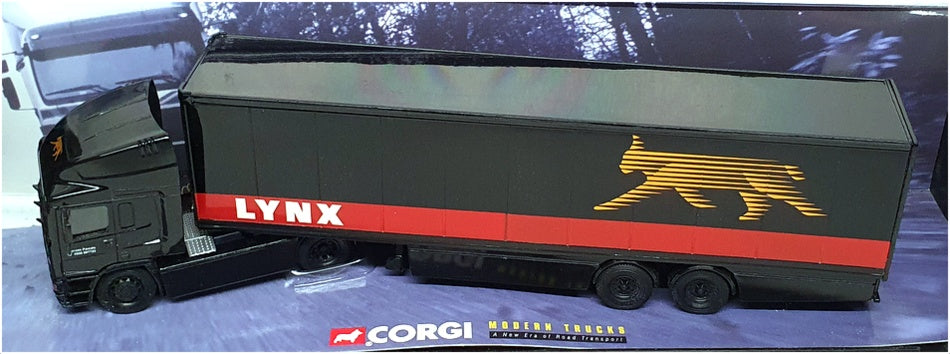 Corgi 1/50 Scale 75001 - ERF EC Box Trailer Lynx Express Truck - Black/Red