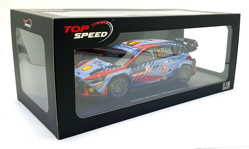 Top Speed 1/18 Scale Resin TS0580 Hyundai i20 N Rally1 Hybrid #11 1st RMC 2024