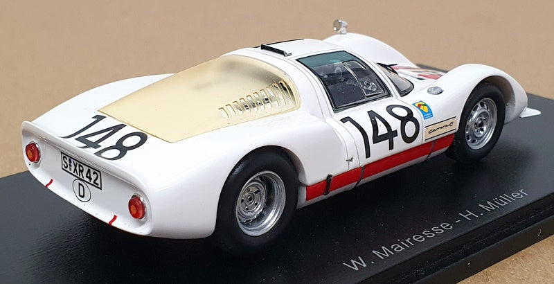 Spark 1/43 Scale 43TF66 - Porsche 906 #148 Winner Targa Florio 1966 - White/Red