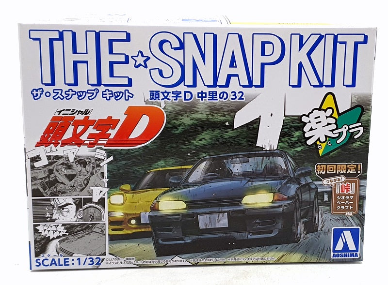 Aoshima 1/32 Scale Unbuilt Kit 06793 - Nissan Skyline R32 Initial D The Snap Kit