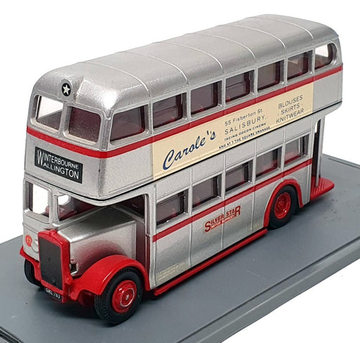 Corgi 1/76 Scale CC301A - Weymann D/Deck Bus (Silver Star) REWORKED - Silver/Red