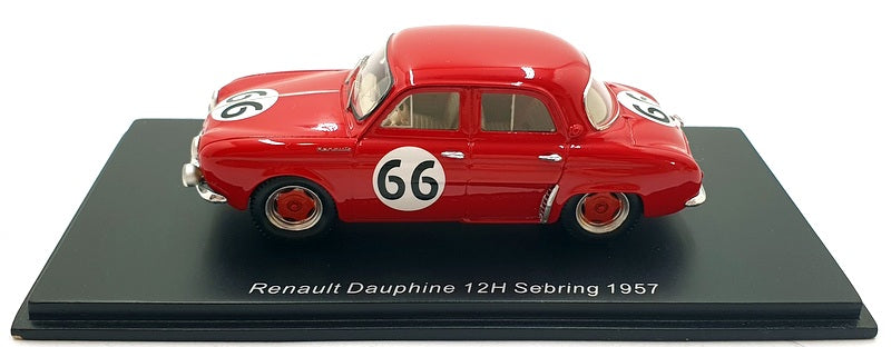 Spark 1/43 Scale S5220 - Renault Dauphine #66 12h Sebring 1957