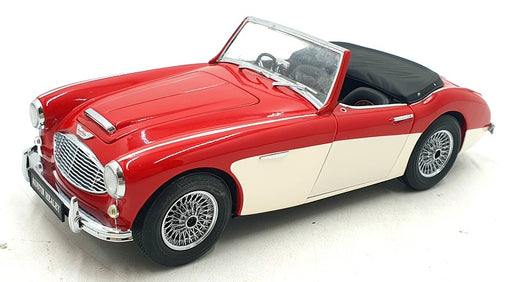 Kyosho 1/18 Scale 08141RW - 1960 Austin Healey 3000 Mk1 - Red/White