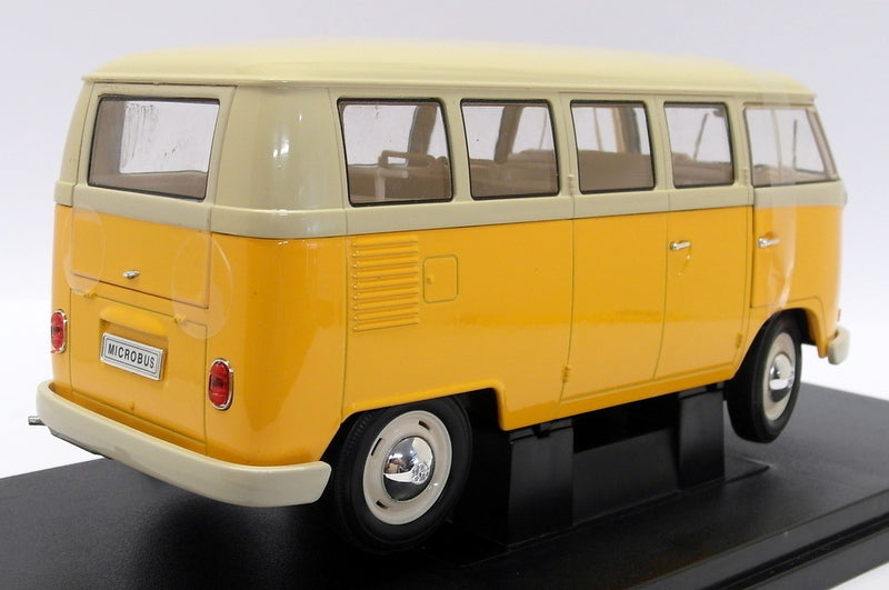 Welly 1/18 scale Diecast 18054W - 1963 Volkswagen T1 Bus Yellow Cream