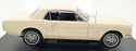 Welly 1/18 Scale Diecast 12519W - 1964-1/2 Ford Mustang - White/Cream