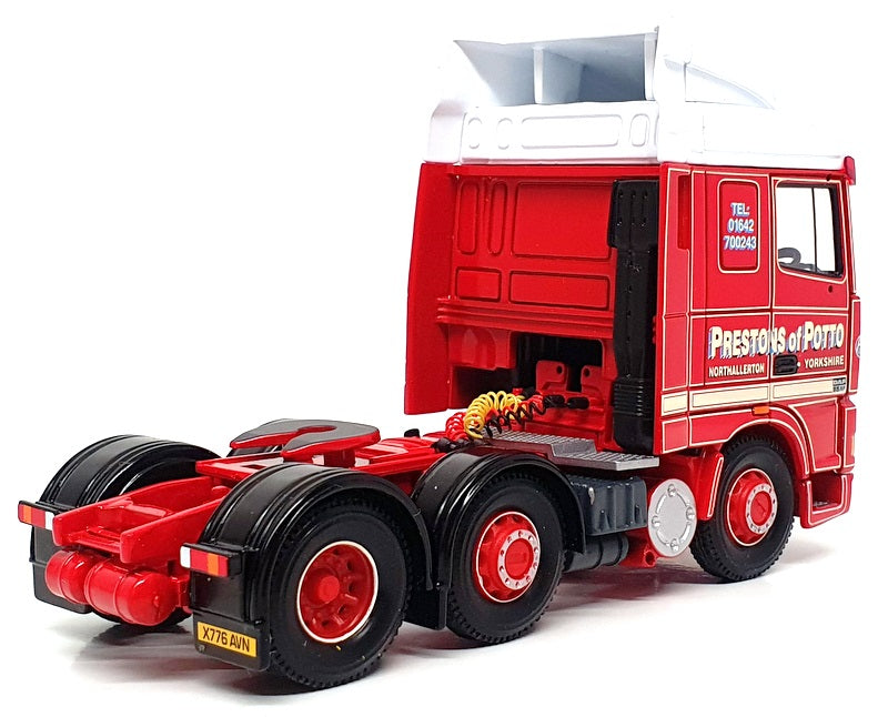 Corgi 1/50 Scale CC13208 - DAF XF Space Cab Truck (Prestons Of Potto) Red/White