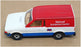 Corgi Appx 11cm Long Diecast 497 - Ford Escort Van (NEC) Red/White/Blue