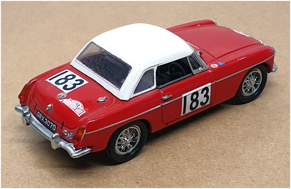 Eagles Race Universal 1/43 Scale 1080 - MGB #183 Monte Carlo 1966 - Red/White