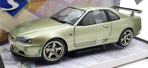 Solido 1/18 Scale Diecast S1804308 - Nissan Skyline GT-R34 1999 - Met Green