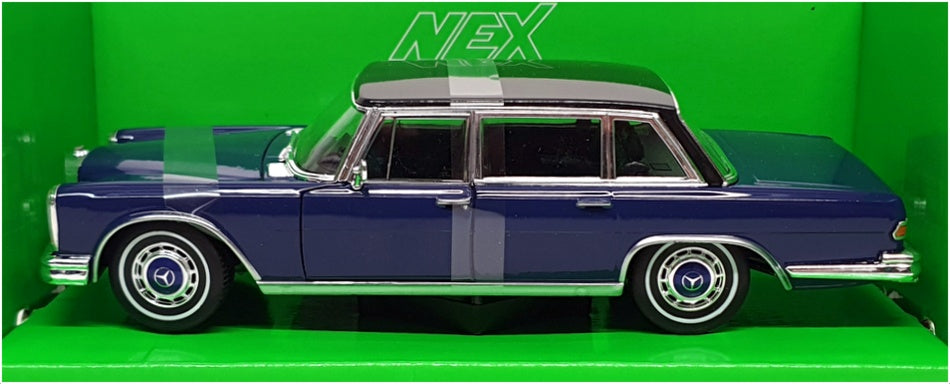 Welly NEX 1/24 Scale 24121W - 1963 Mercedes Benz 600 - Blue/Black