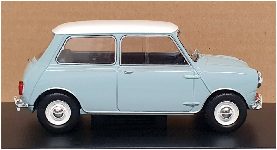 Whitebox 1/24 Scale WB124183 - Austin Mini Cooper S - Lt Blue/White