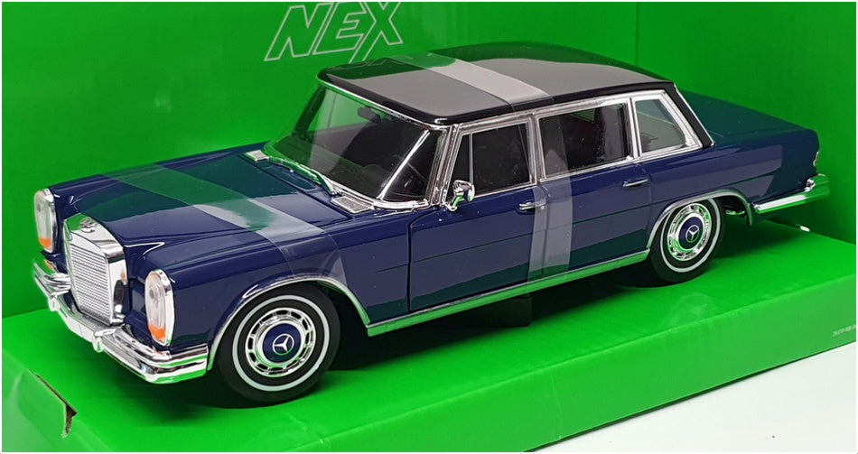 Welly NEX 1/24 Scale 24121W - 1963 Mercedes Benz 600 - Blue/Black