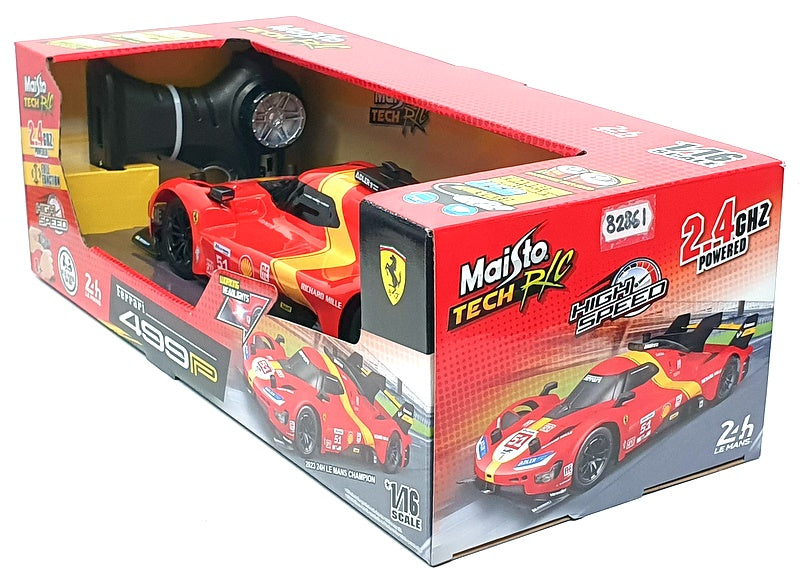 Maisto 1/16 Scale 82861 - 2.4GHZ R/C Ferrari 499P #51 1st 24h Le Mans 2023