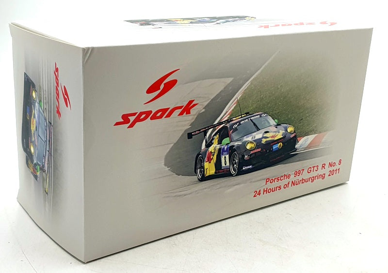 Spark 1/18 Scale 18SG01 - Porsche 997 GT3 R #8 Nurburgring 24H 2011