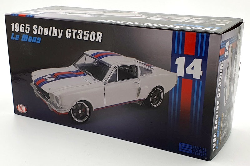 Acme 1/18 Scale Diecast A1801853 - 1965 Shelby GT350R #14 Le Mans