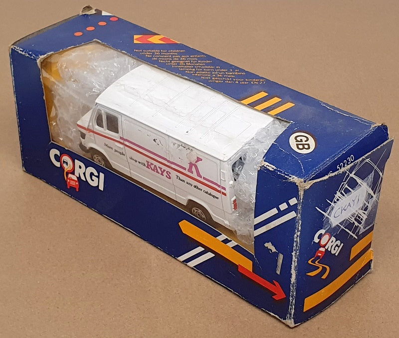 Corgi Appx 10.5cm Long Diecast CKAY1 - Mercedes Benz 270D Van (Kays) White