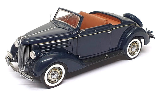 Danbury Mint 1/24 Scale 18125H - 1936 Ford Deluxe Cabrio - Dk Blue