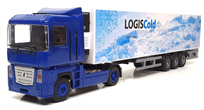 Joal 1/50 Scale 370 Renault Magnum Truck & Fridge Trailer (LOGISCold) Blue/White