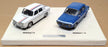 Eligor 1/43 Scale 77 11 431 009 - Renault Coffret R8 Gordini & R12 - White Blue